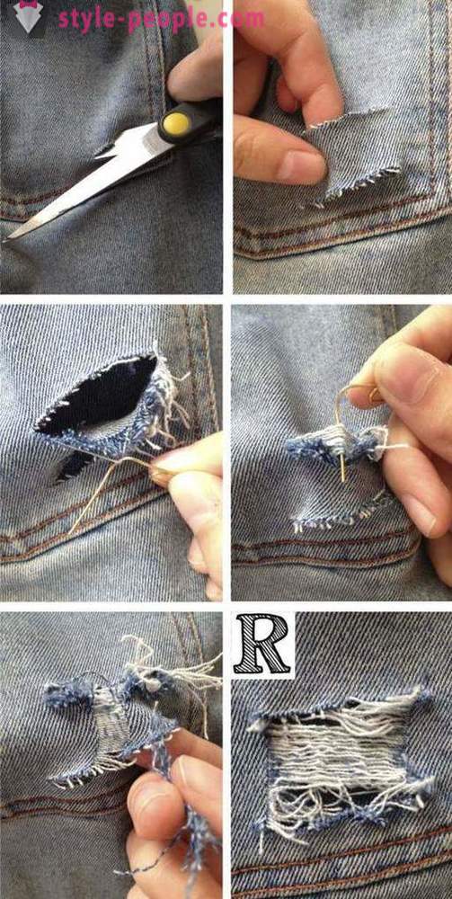 Z toho, čo sa nosí roztrhané džínsy