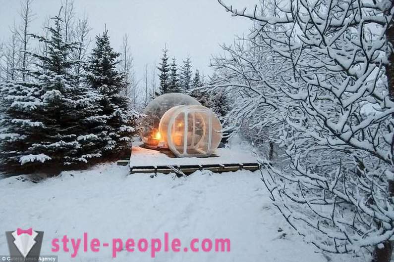 Hotel sa vzduchové bubliny na Islande