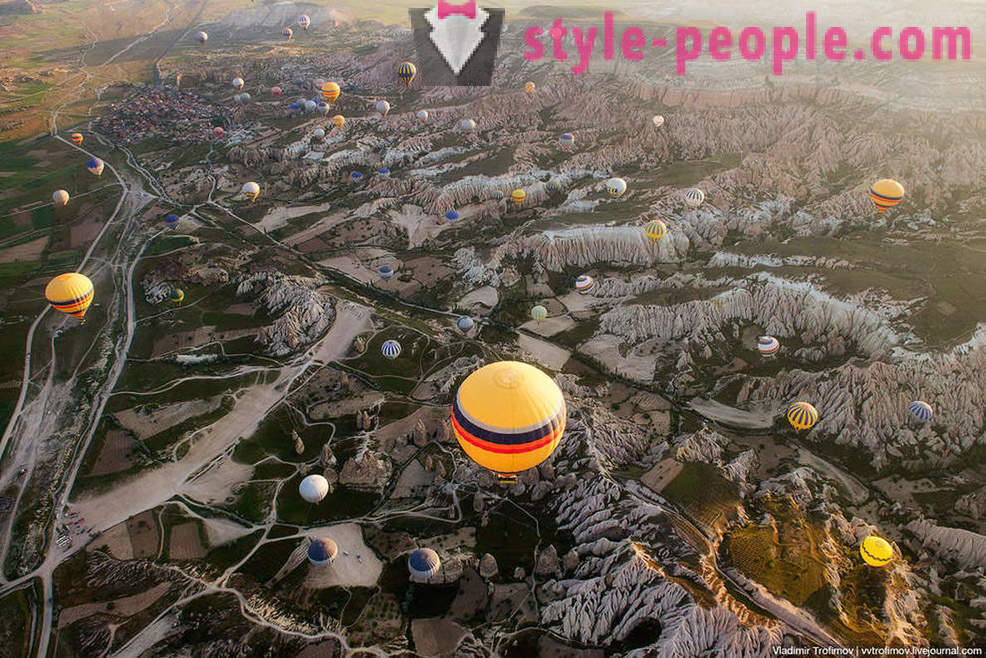 Cappadocia je pohľad z vtáčej perspektívy