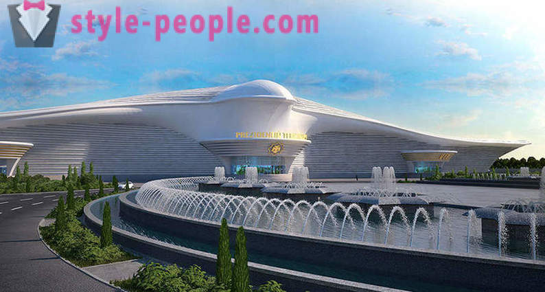 Turkménsko otvoril na letisku v podobe letiaceho sokola