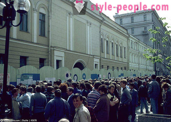 Chôdza v Moskve v roku 1989