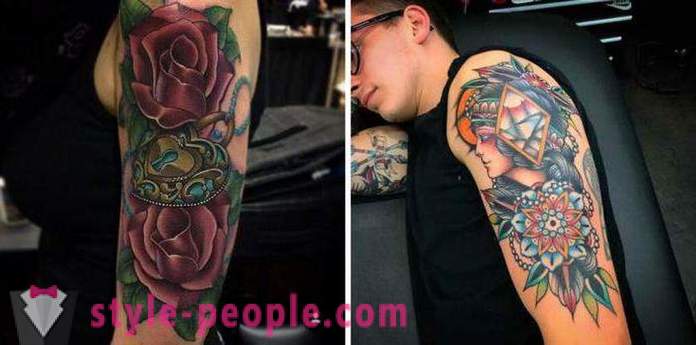 Výkresy umenie na tele: Tetovanie štýlov a ich vlastnosti