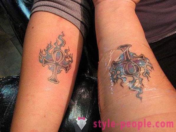Spárované tetovanie pre dve osoby - predloží doklad o večnej lásky