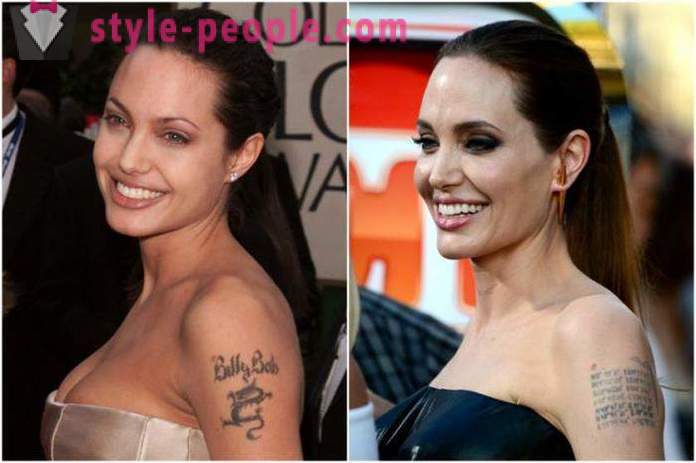 Hviezda tetovanie: Angelina Jolie