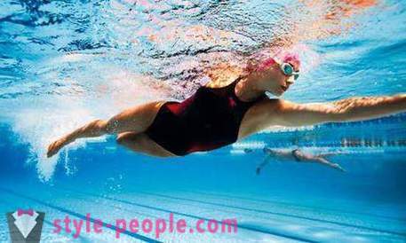Bazén: použitie chrbtice a čísel