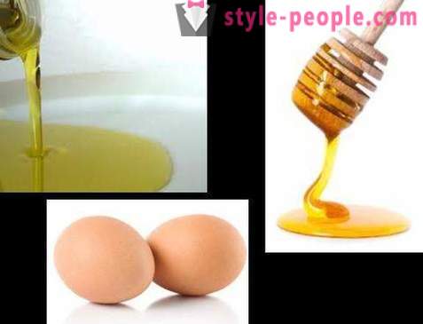 Domáce olej a vajcia vlasy masky